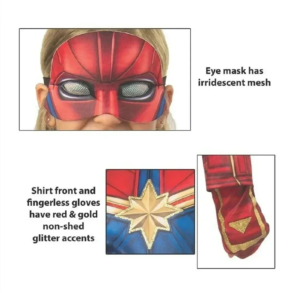 Captain Marvel Deluxe Dress Up Costume Size 4+
